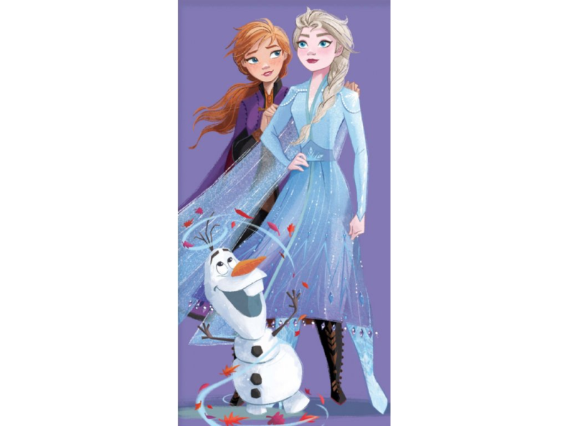 Osuška Ledové království Anna a Elsa s Olafem
