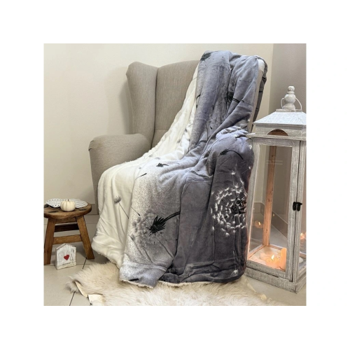 Beránková deka Pampeliška šedá