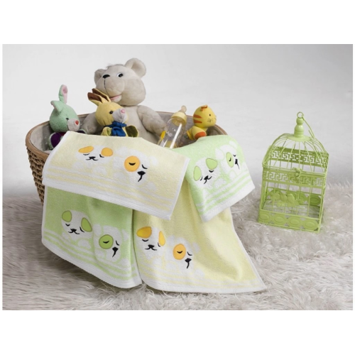 Dětský froté ručník Pejsek 30 x 50 žlutý