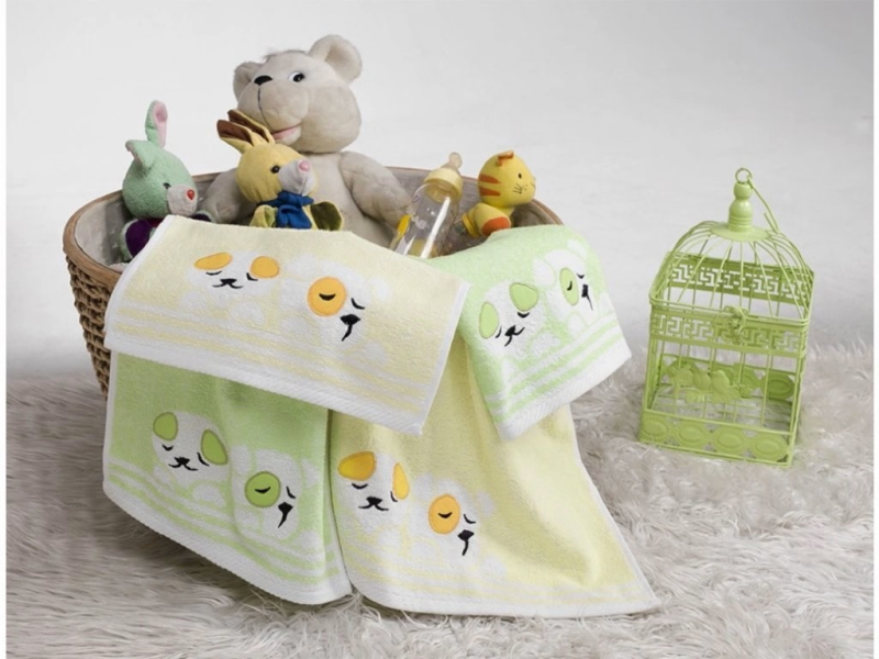 Dětský froté ručník Pejsek 30 x 50 žlutý