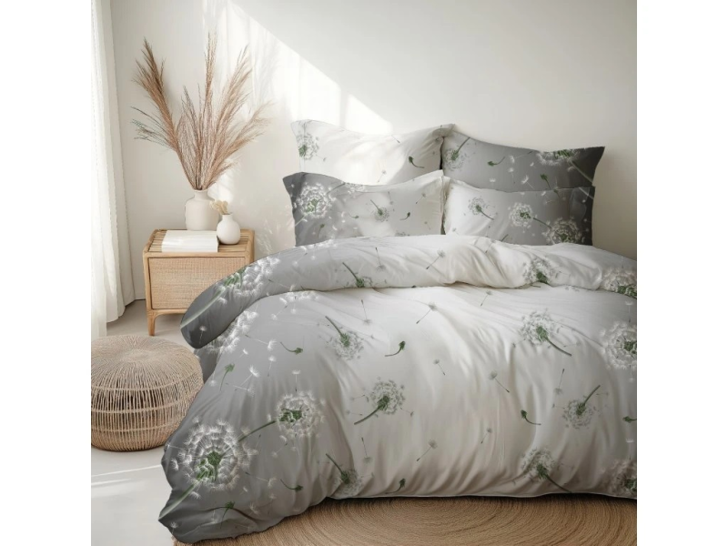 Povlečení Pampeliška šedá