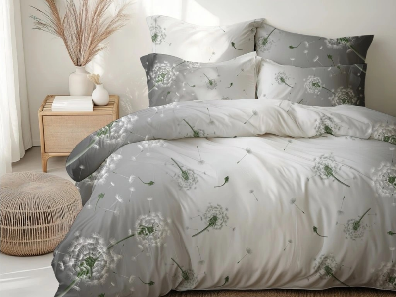 Povlečení Pampeliška šedá